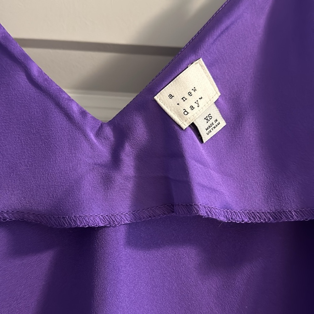 NWOT A New Day Women's Midi Slip Dress in Purple Size XS - Picture 7 of 8